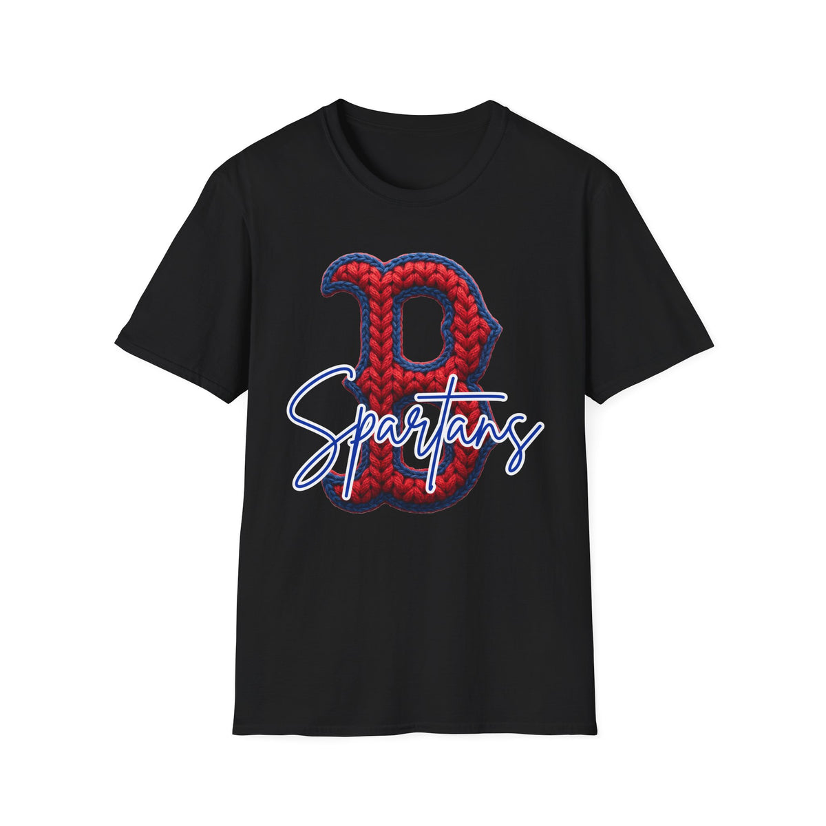 Bixby Spartans Script 'B' Logo Softsyle Tee