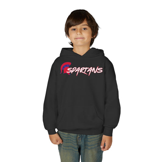 Spartans Red Logo Gildan Hoodie