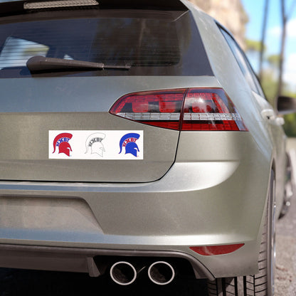 Spartan Red White & Blue Car Magnet