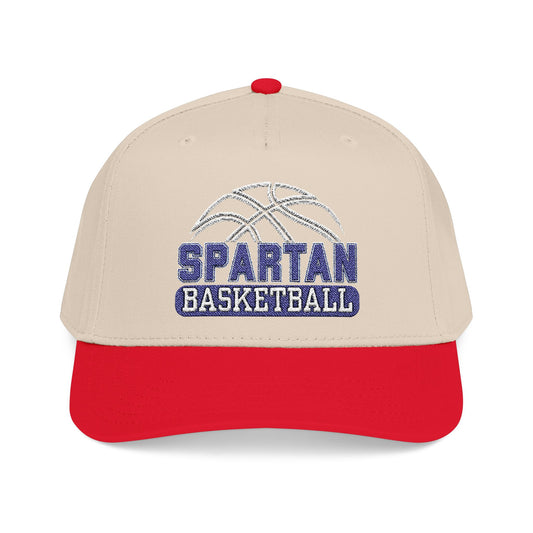 Spartan Basketball Embroidered Mid-Profile Ballcap