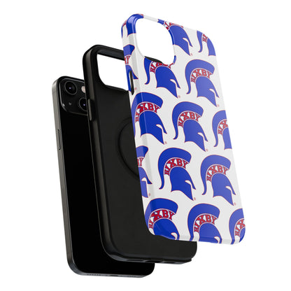 Bixby Spartan Blue Logo Impact Resistant iPhone Case