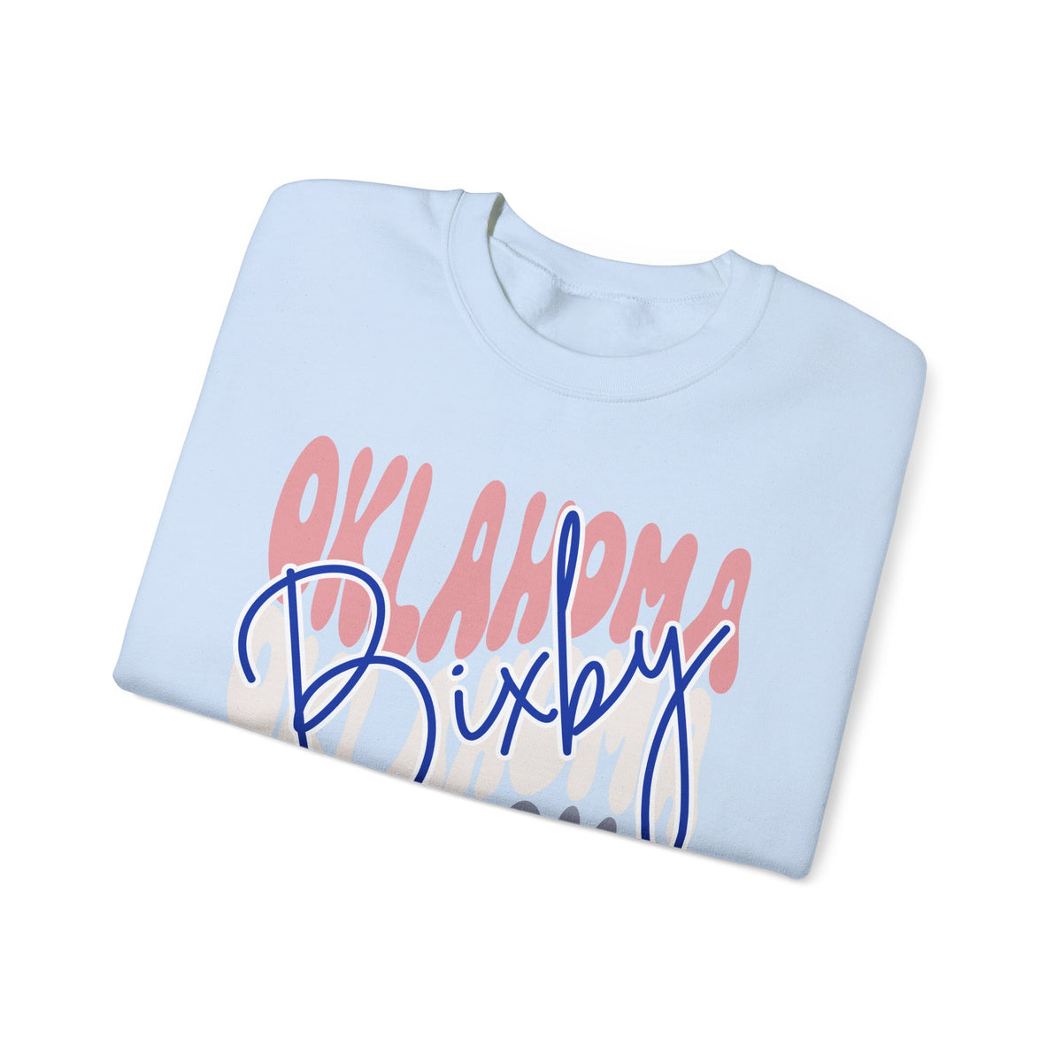 Bixby Spartans Custom City Name Oklahoma Script Sweatshirt