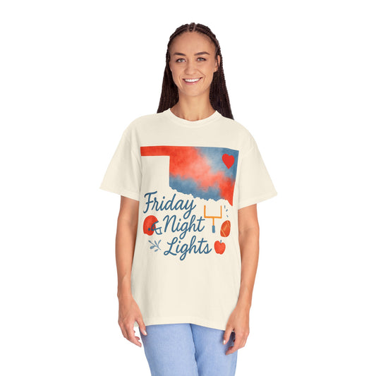 Friday Night Lights Bixby OK Watercolor Comfort Colors Tee