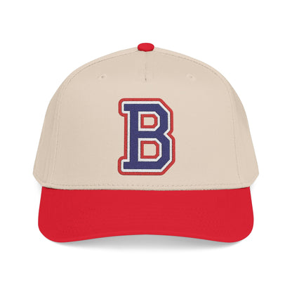 Bixby Spartans Embroidered Structured Ball Cap, Varsity B