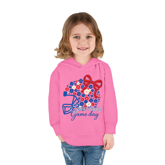 Bixby Spartans Floral Gameday Helmet Toddler Rabbit Skins Hoodie