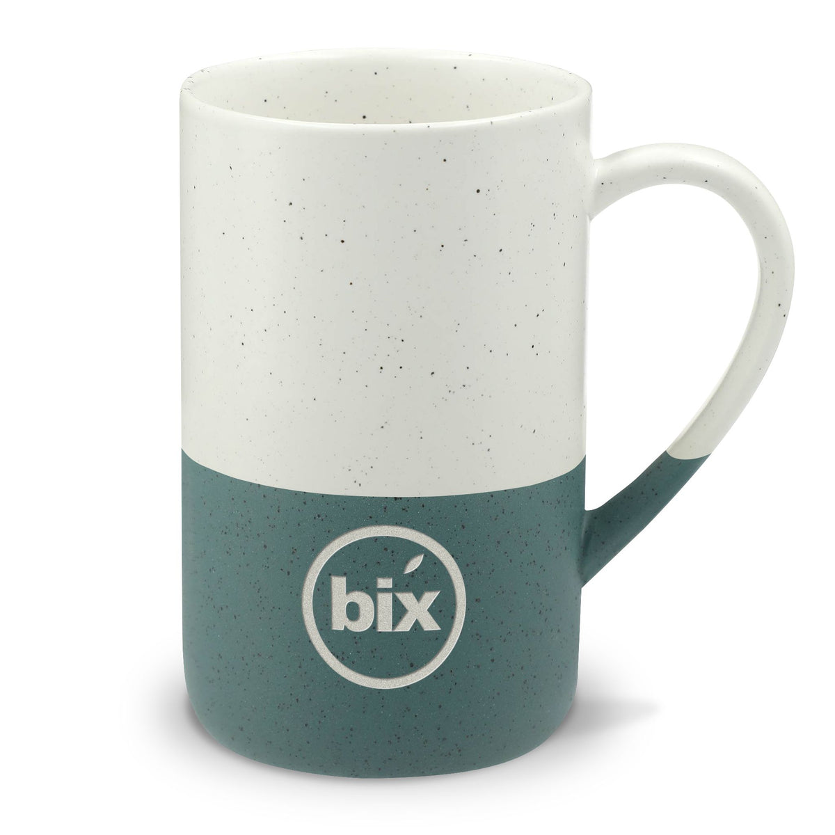 bix Stamp Engraved Speckled Mug