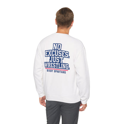 No Excuses Spartan Wrestling Gildan Sweatshirt