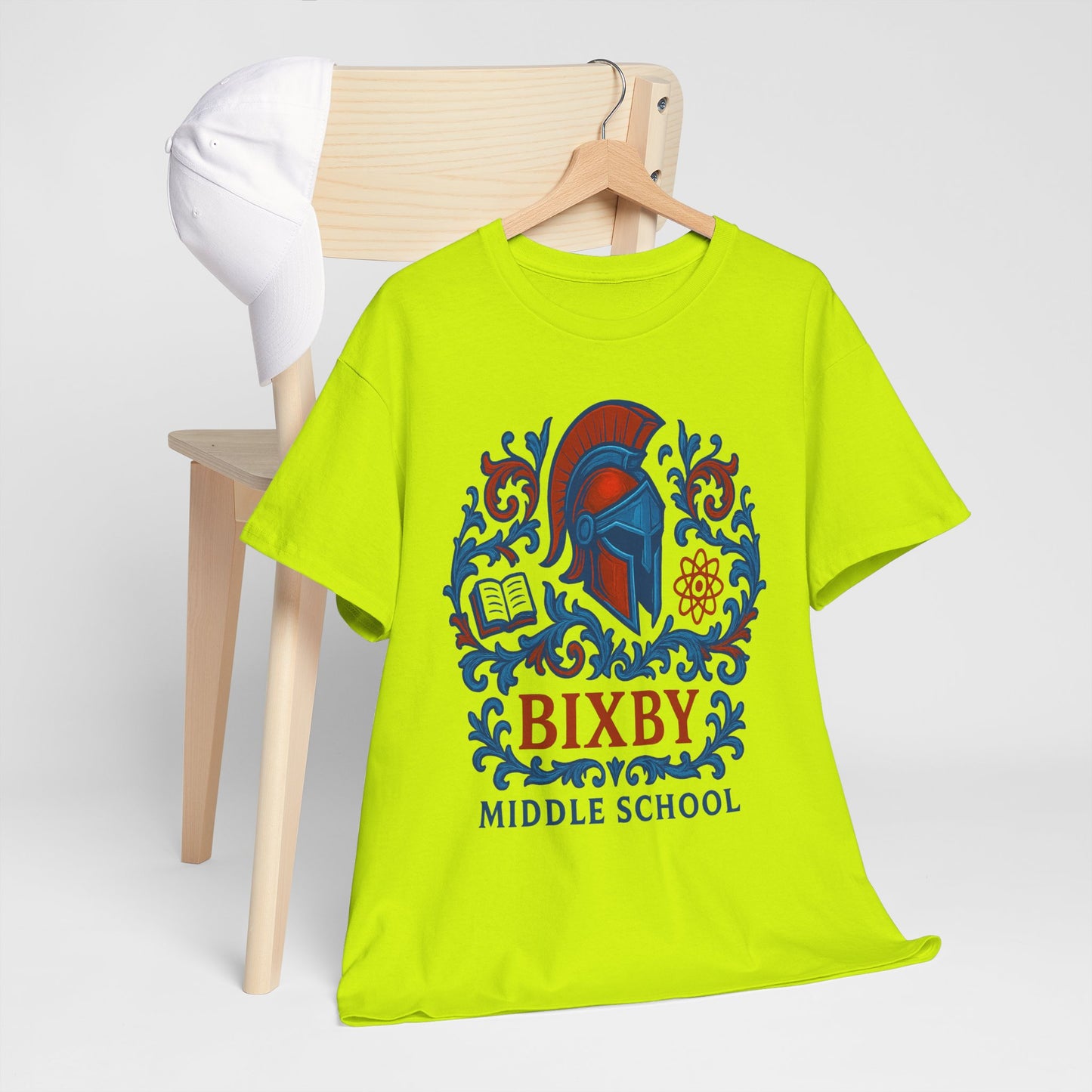 Floral Spartan Bixby Middle School Gildan Tee