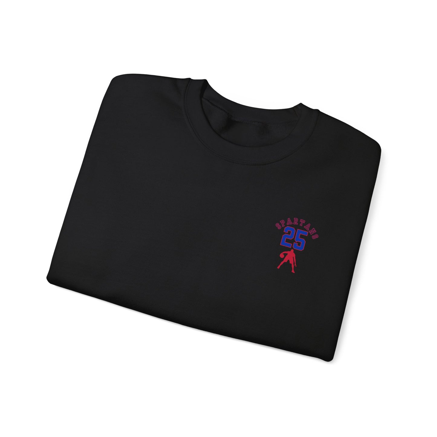 Personalized Boys Bixby Spartan Basketball Crewneck Sweatshirt