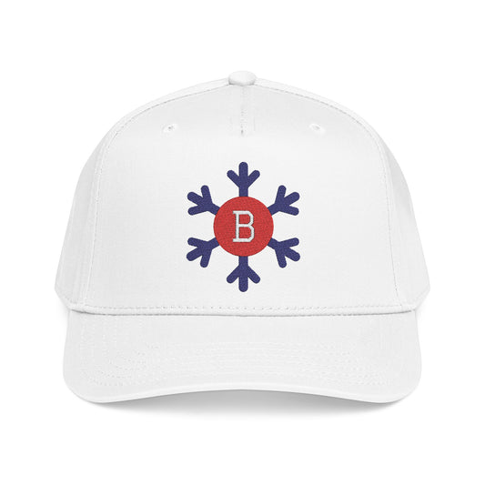 Bixby Spartans Snowflake B Embroidered Ball Cap, Winter Edition