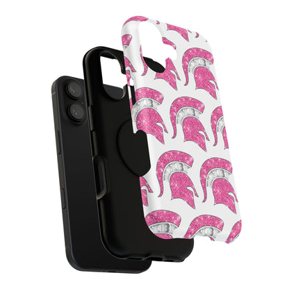 Bixby Spartan Pink Bling Logo Impact Resistant iPhone Case