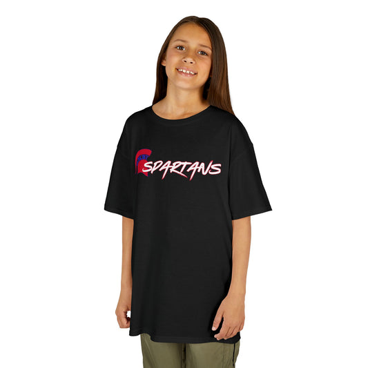 Spartans Red Logo Youth Gildan Tee