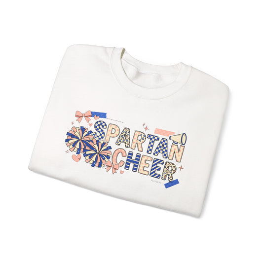Spartan Cheer Scrapbook Collage Crewneck Sweatshirt