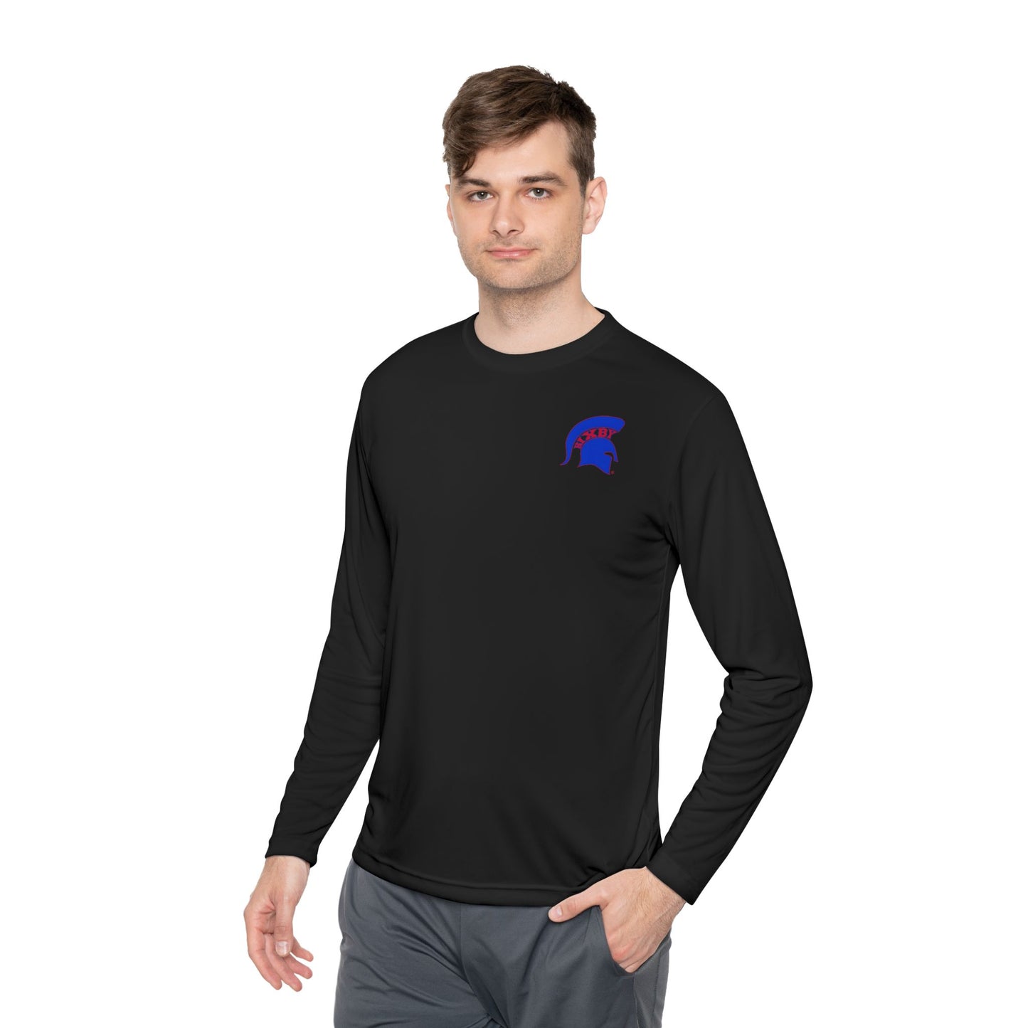 Spartan Blue Logo Long-Sleeve Sport-Tek Pullover