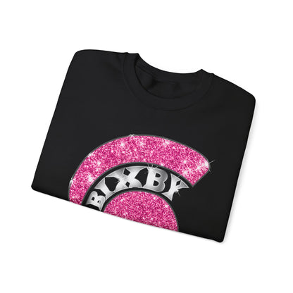 Bixby Spartan Pink Helmet Bling Gildan Sweatshirt