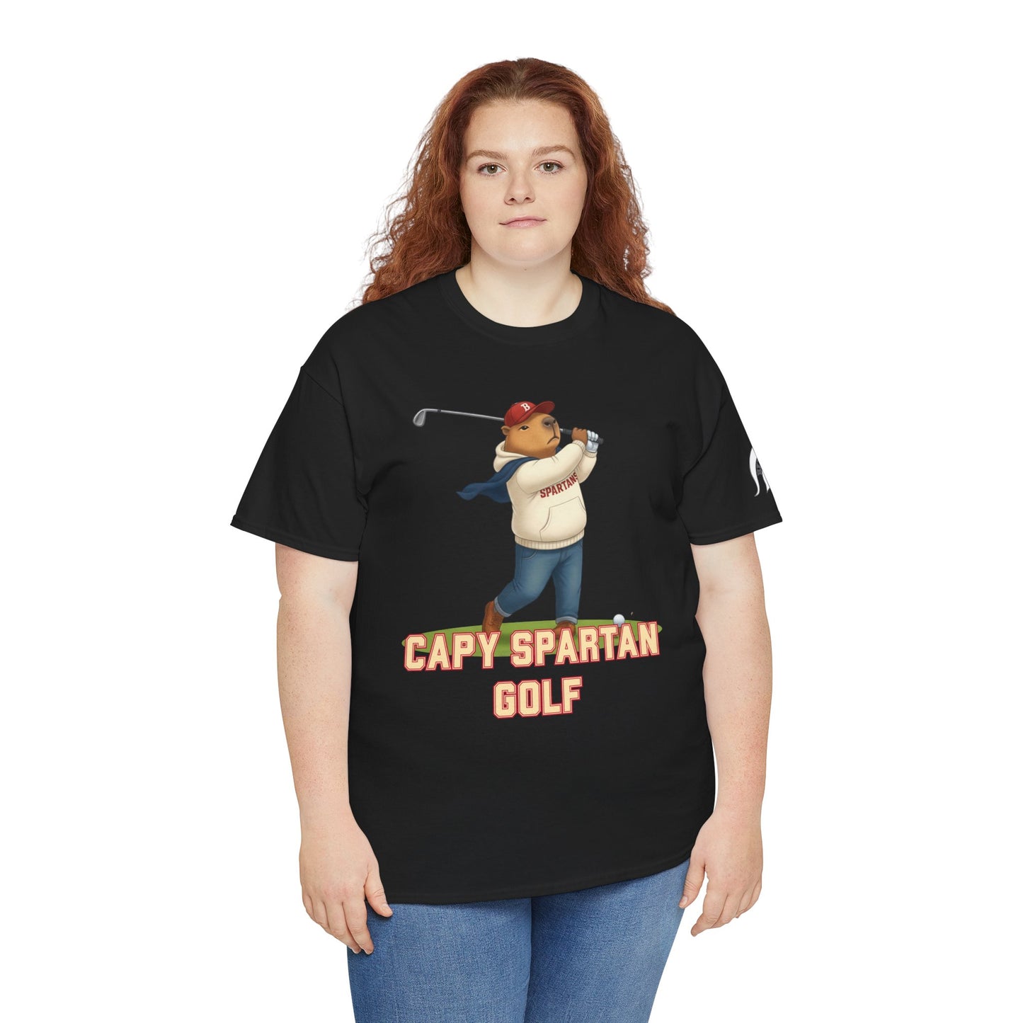 Capy Spartan Golf Gildan Tee