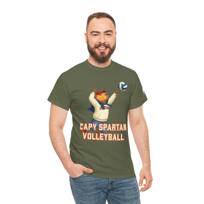 Capy Spartan Volleyball Gildan Tee
