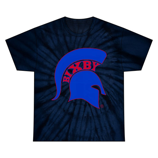 Bixby Spartan Blue Logo Tie-Dye Gildan Tee
