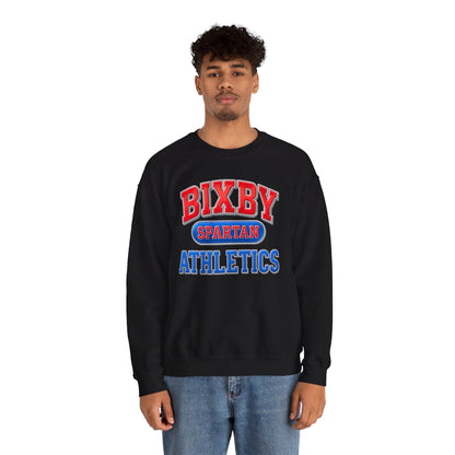 Bixby Spartan Athletics Metallic Gildan Sweatshirt