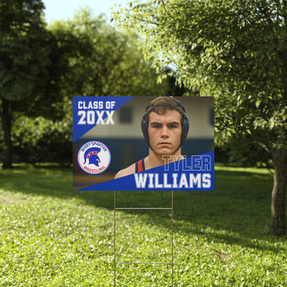 Bixby Spartan Wrestling Yard Sign