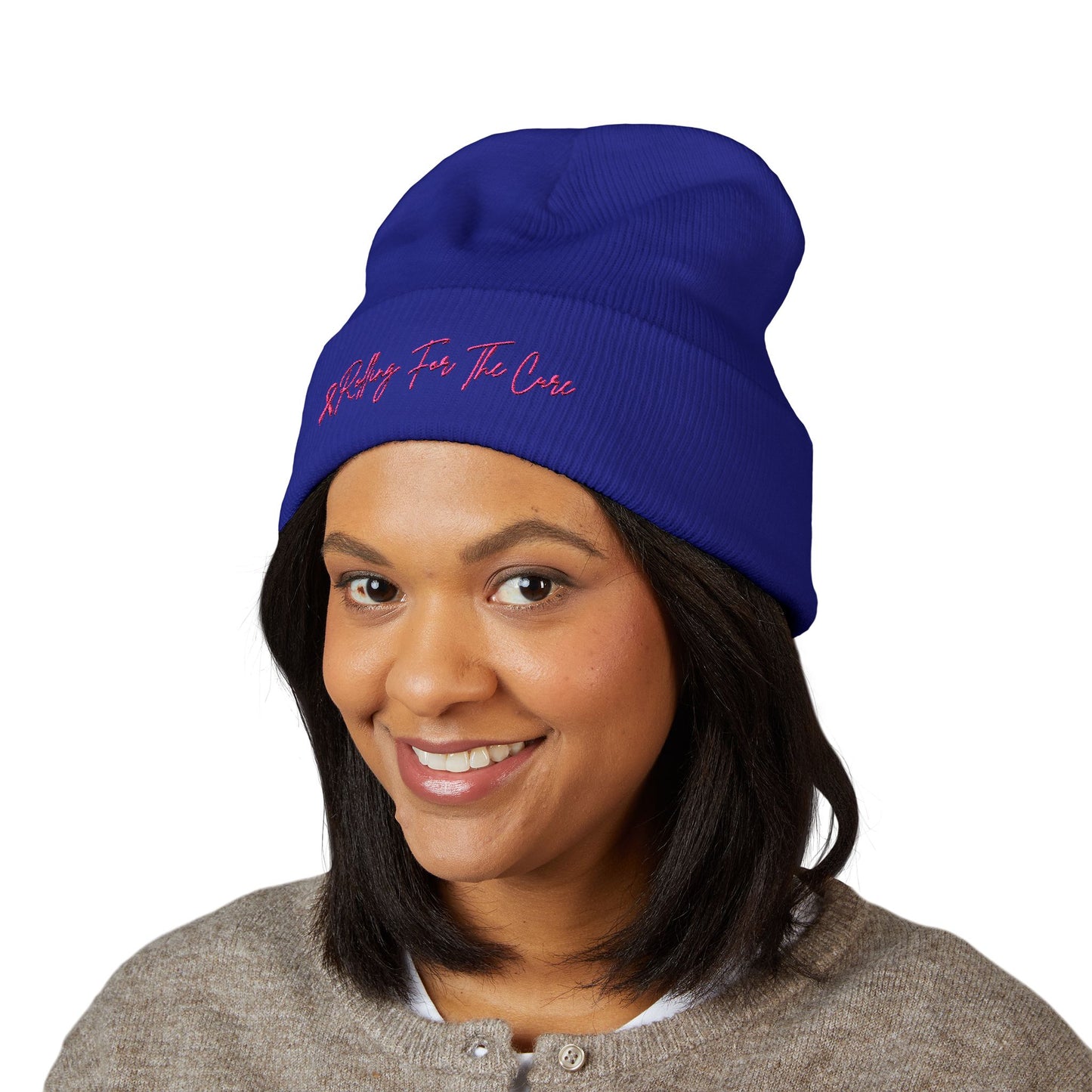Where RV USA Breast Cancer Awareness Embroidered Beanie