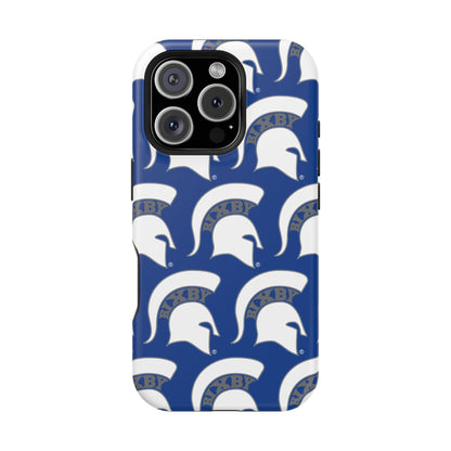 Bixby Spartan White Logo Impact Resistant iPhone Case