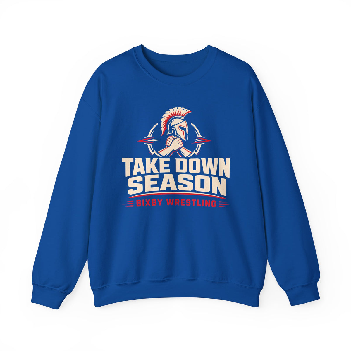 Bixby Spartans Take Down Season Wrestling - Bixby Wrestling Team Sweatshirt