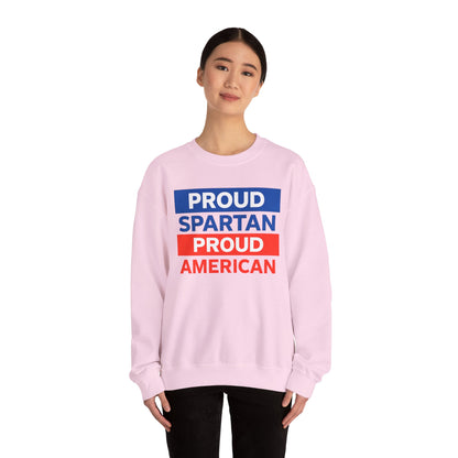 Proud Spartan Proud American Gildan Sweatshirt