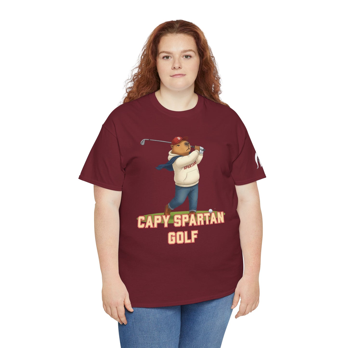Capy Spartan Golf Gildan Tee