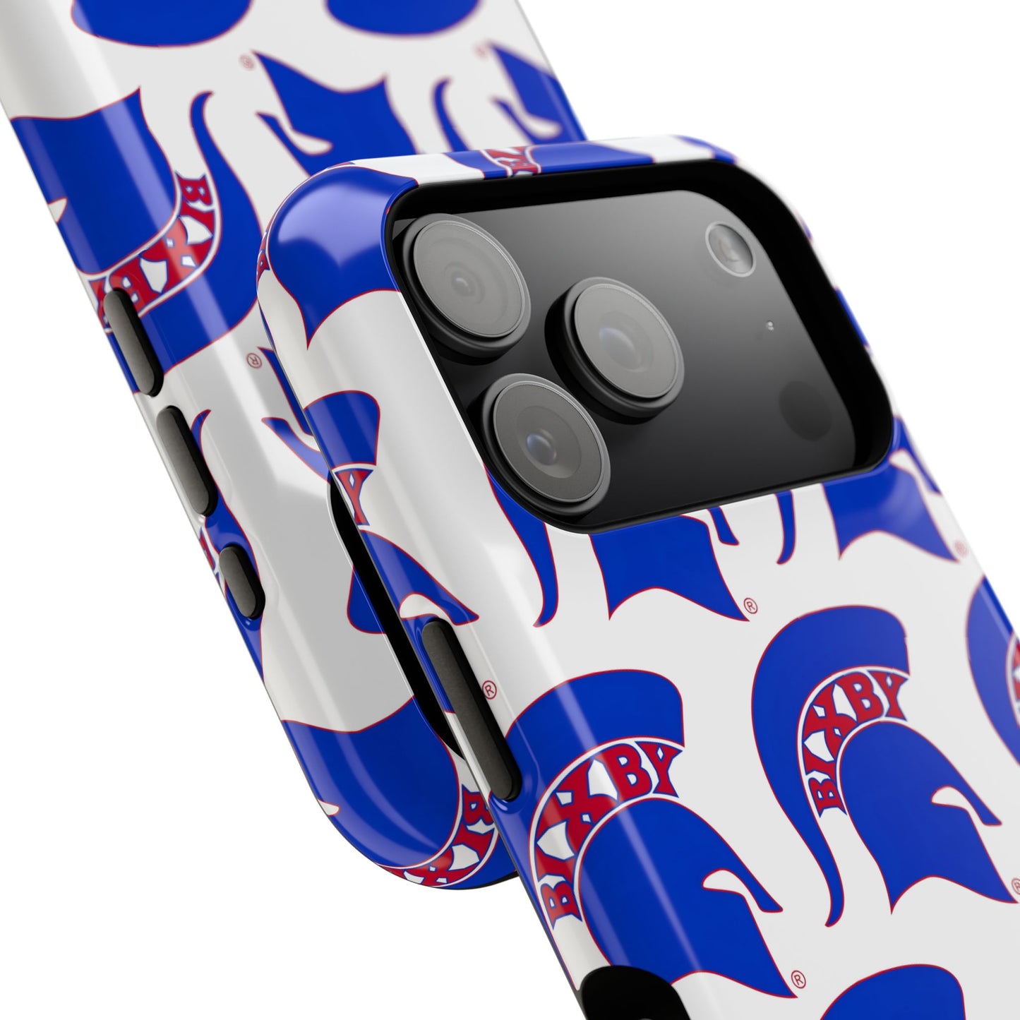 Bixby Spartan Blue Logo Impact Resistant iPhone Case