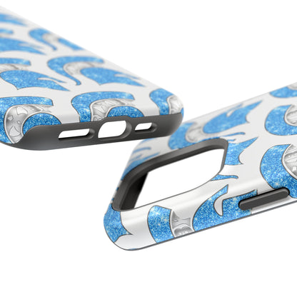 Bixby Spartan Blue Bling Logo Impact Resistant iPhone Case