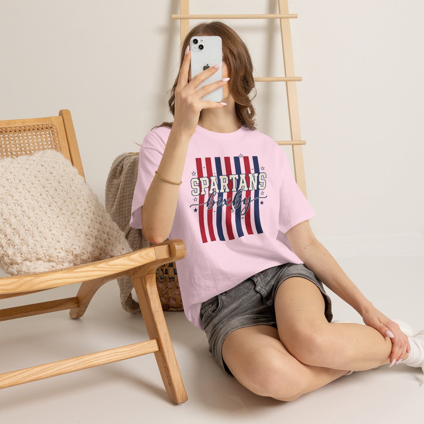 Bixby Spartan Patriotic Gildan Tee
