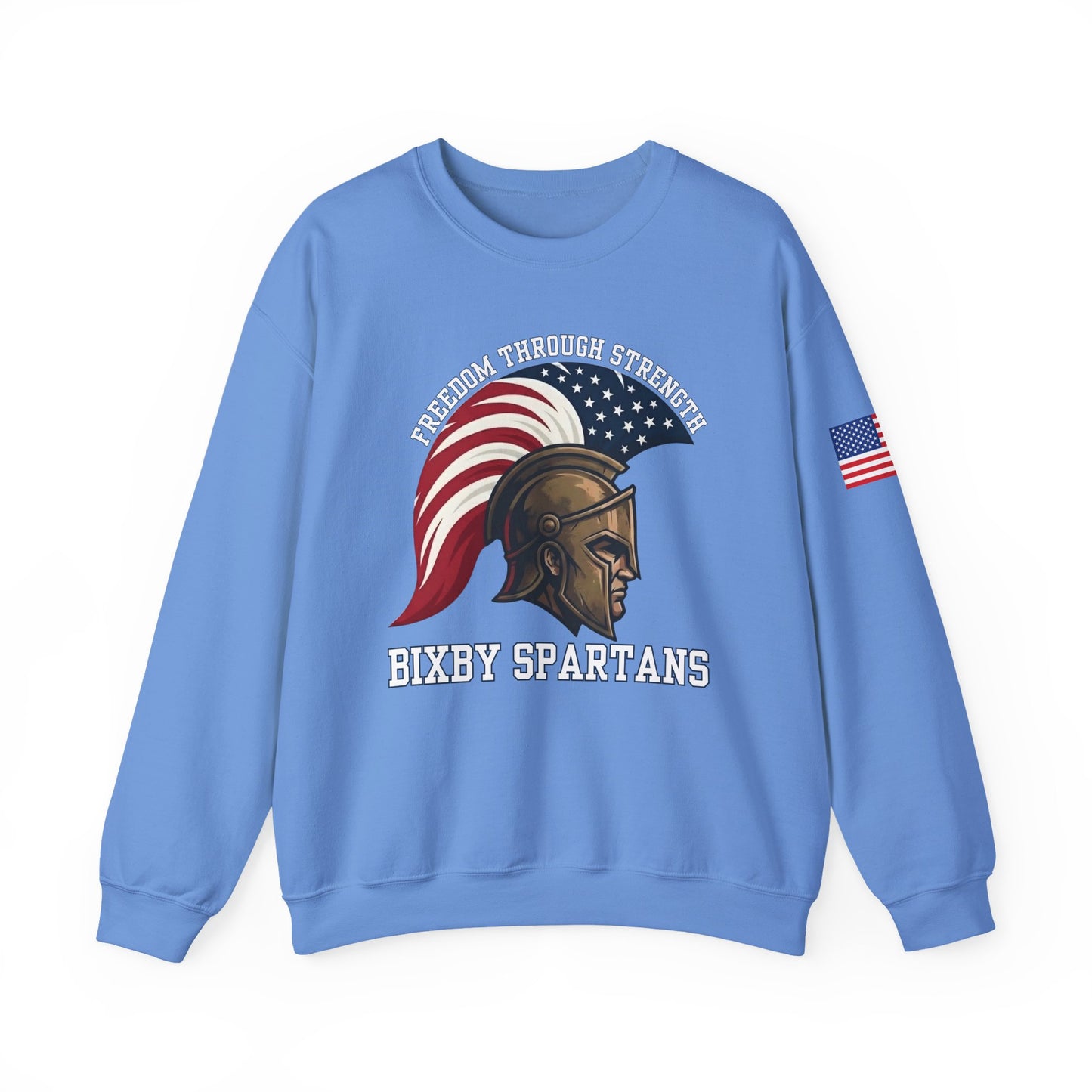 Bixby Spartans Freedom Through Strength Gildan Sweatshirt
