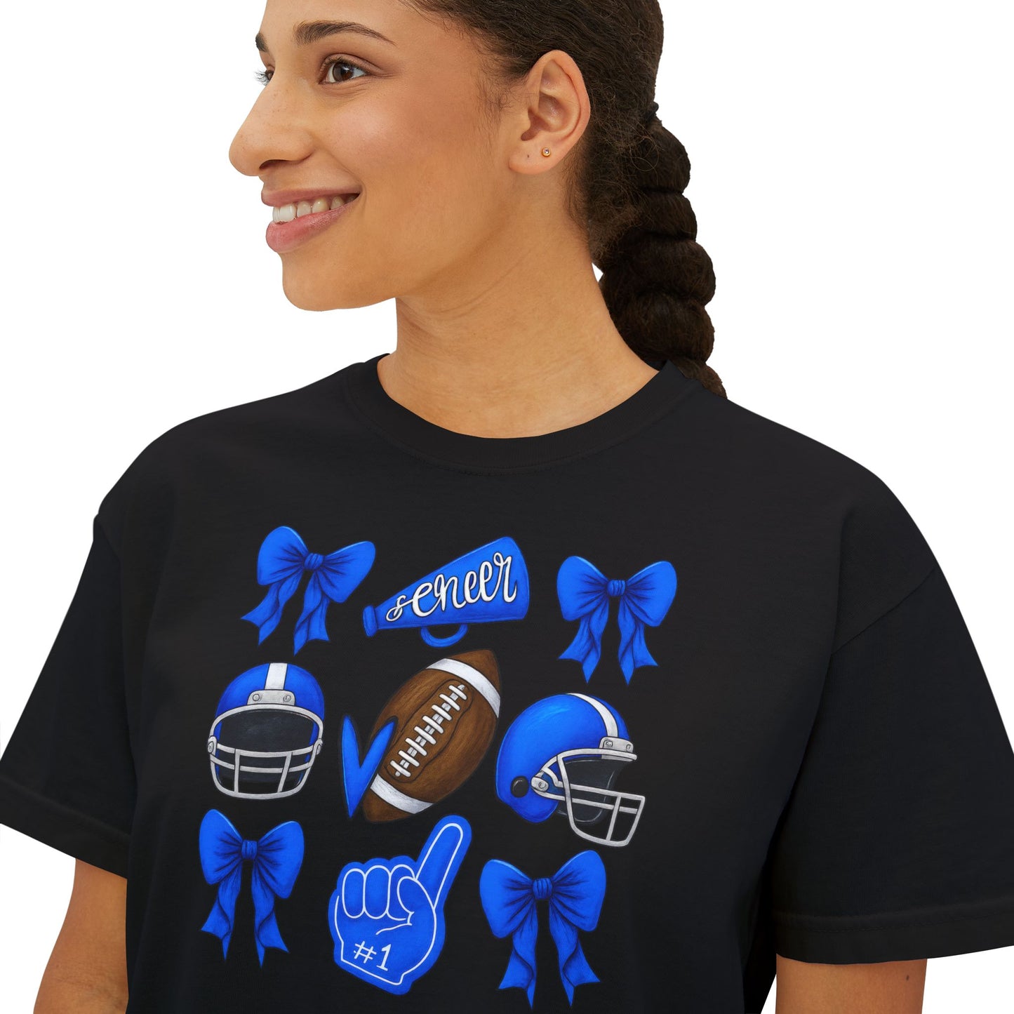 Spartan Cheer & Football Comfort Colors Boxy Tee