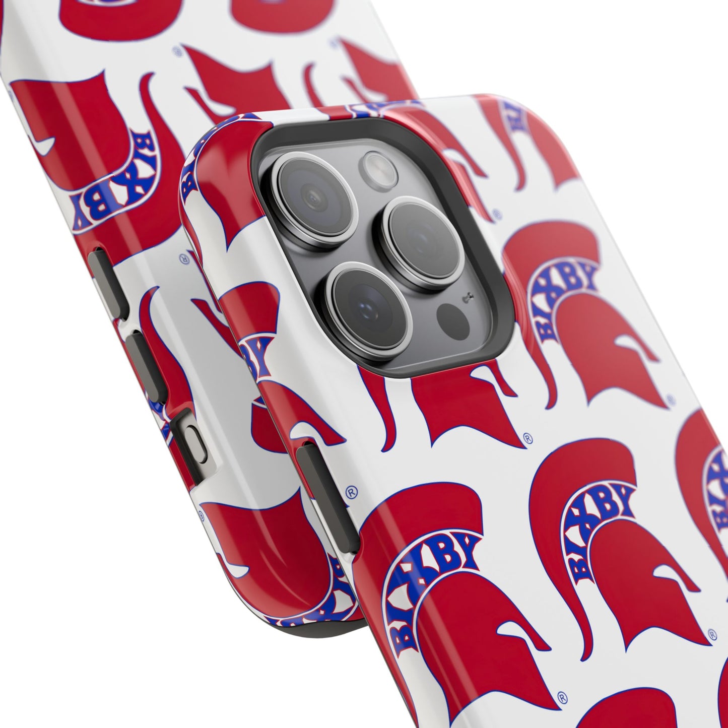 Bixby Spartan Red Logo Impact Resistant iPhone Case