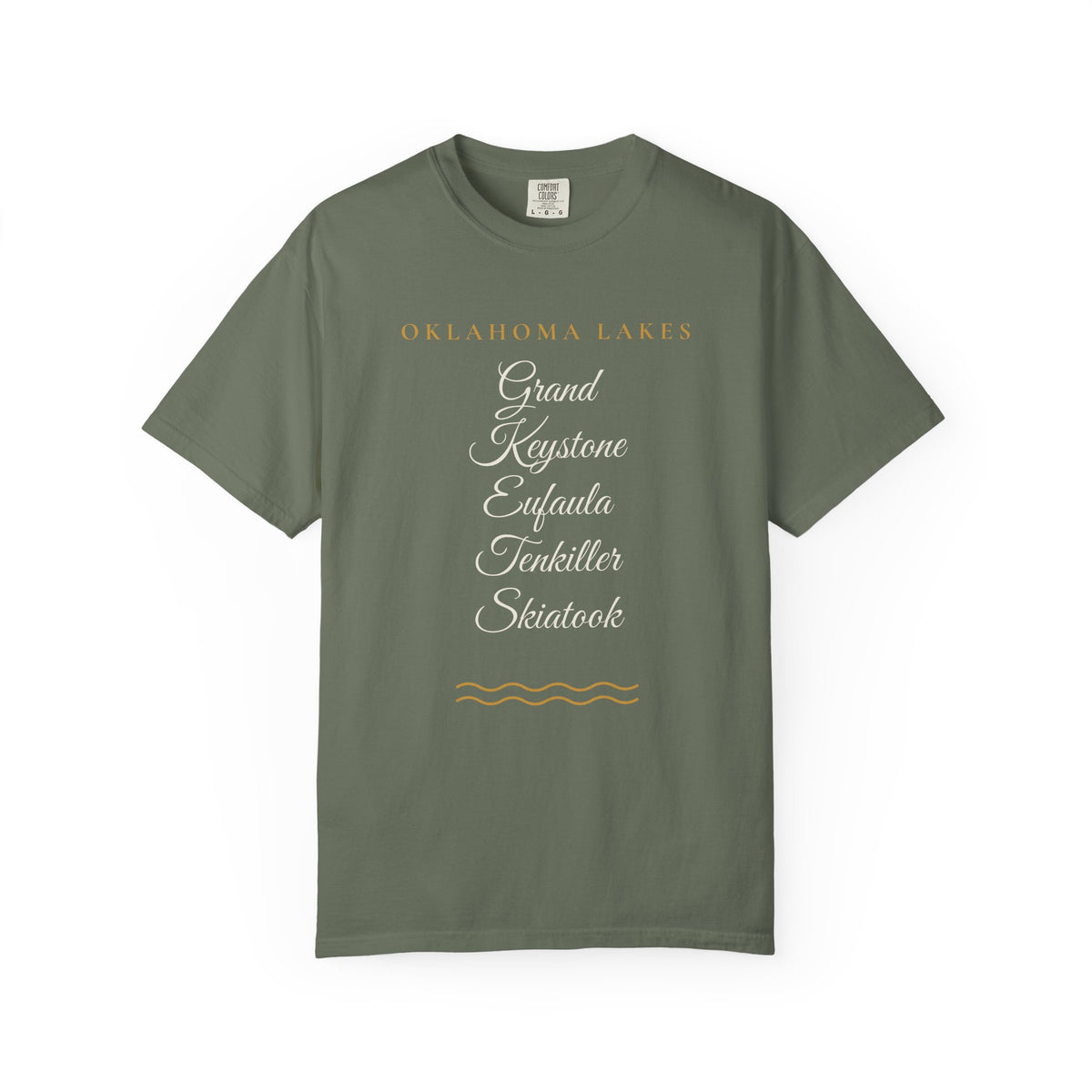 Oklahoma Lakes Tee | Comfort Colors