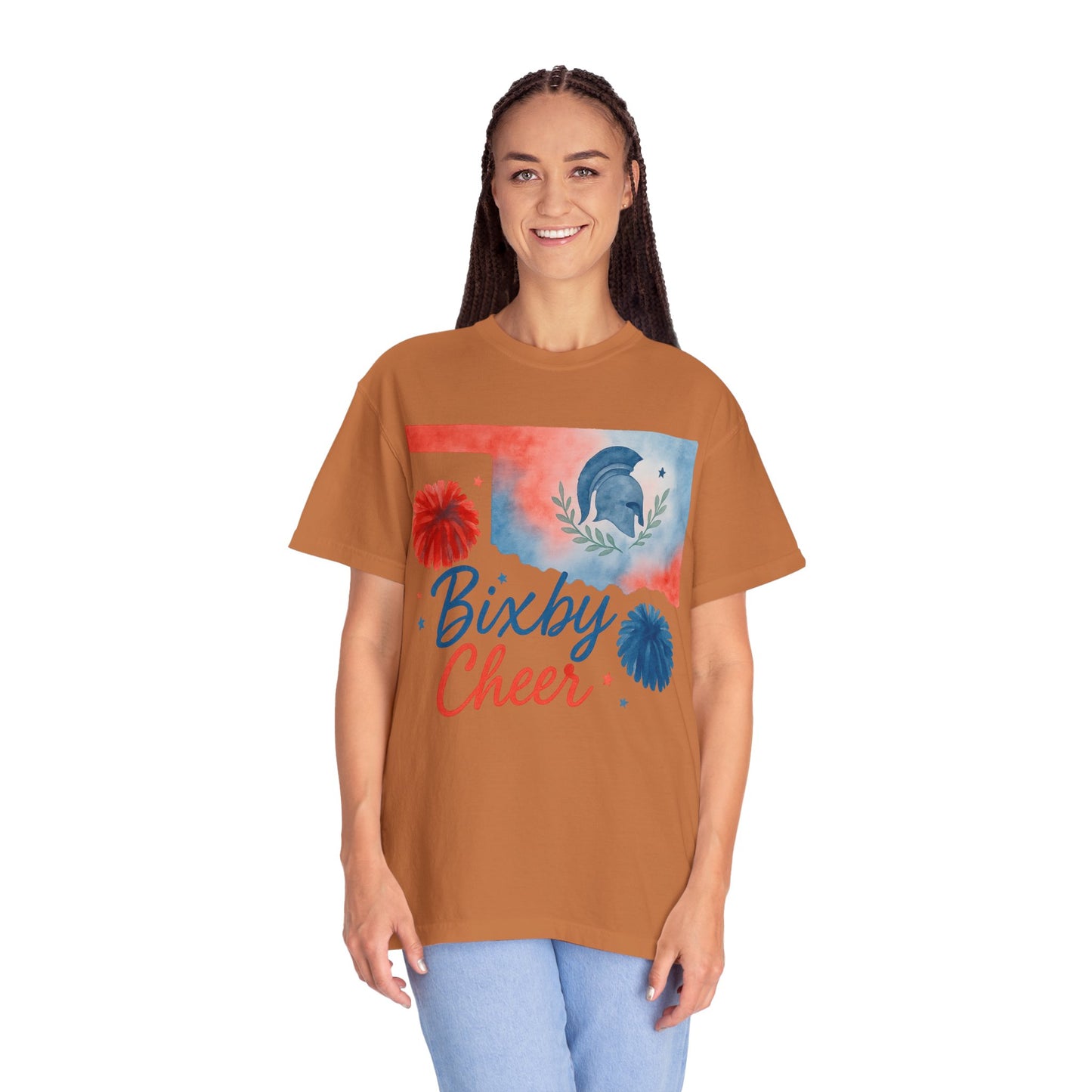 Cheer Bixby OK Watercolor Comfort Colors Tee