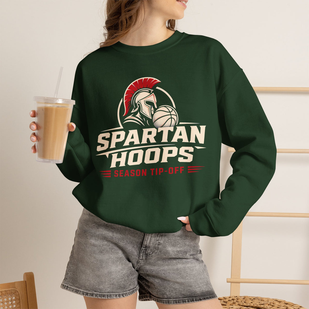 Bixby Spartans Hoops - Season Tip-Off Basketball Pullover Sweatshirt