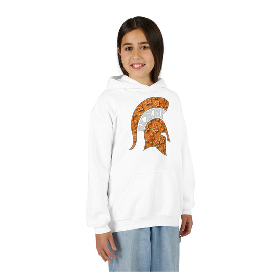 Bixby Spartan Gingerbread Helmet Youth Gildan Hoodie