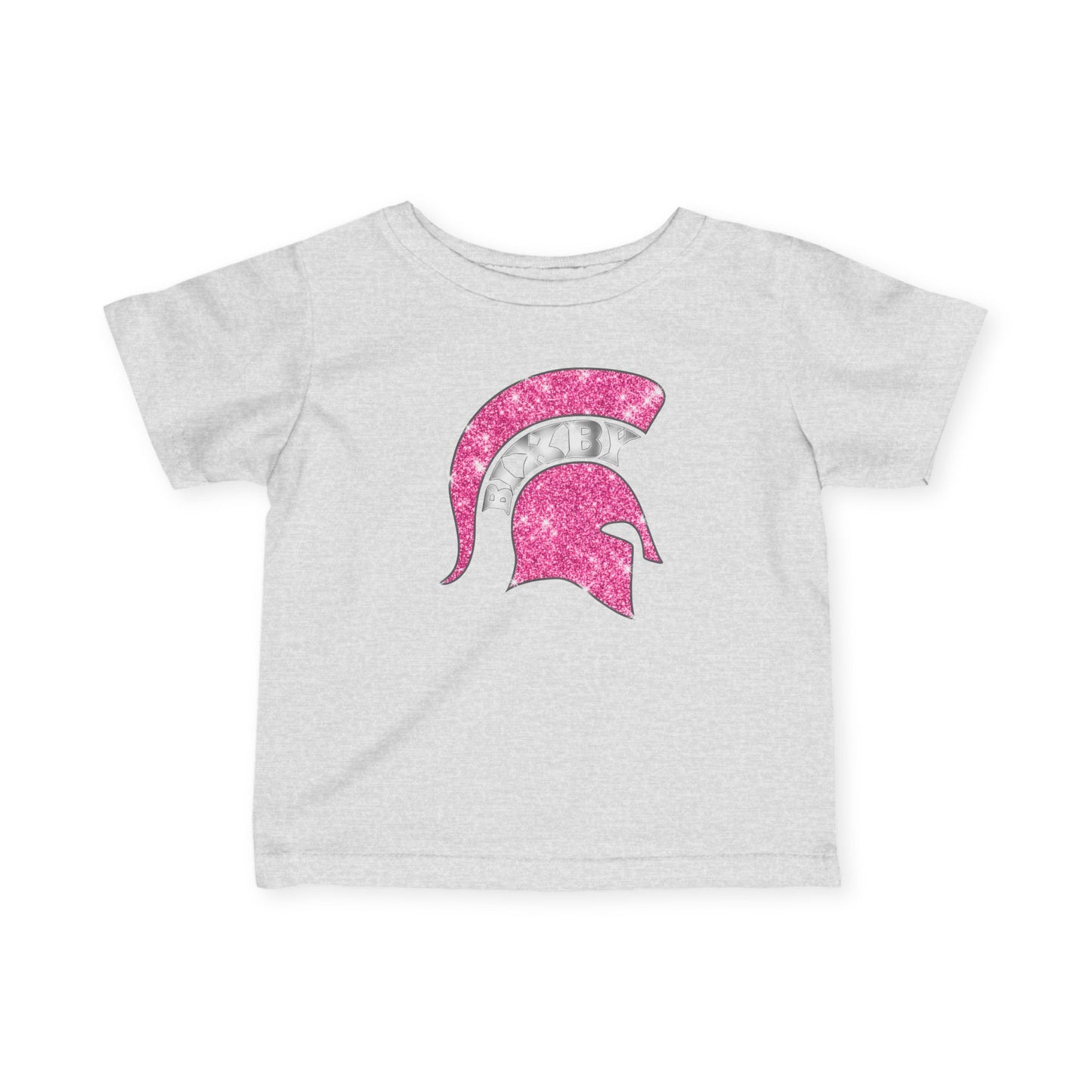Bixby Spartans Pink Bling Infant Rabbit Skins Tee
