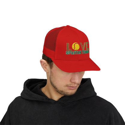 Bixby Spartan Tennis Embroidered Trucker Snapback