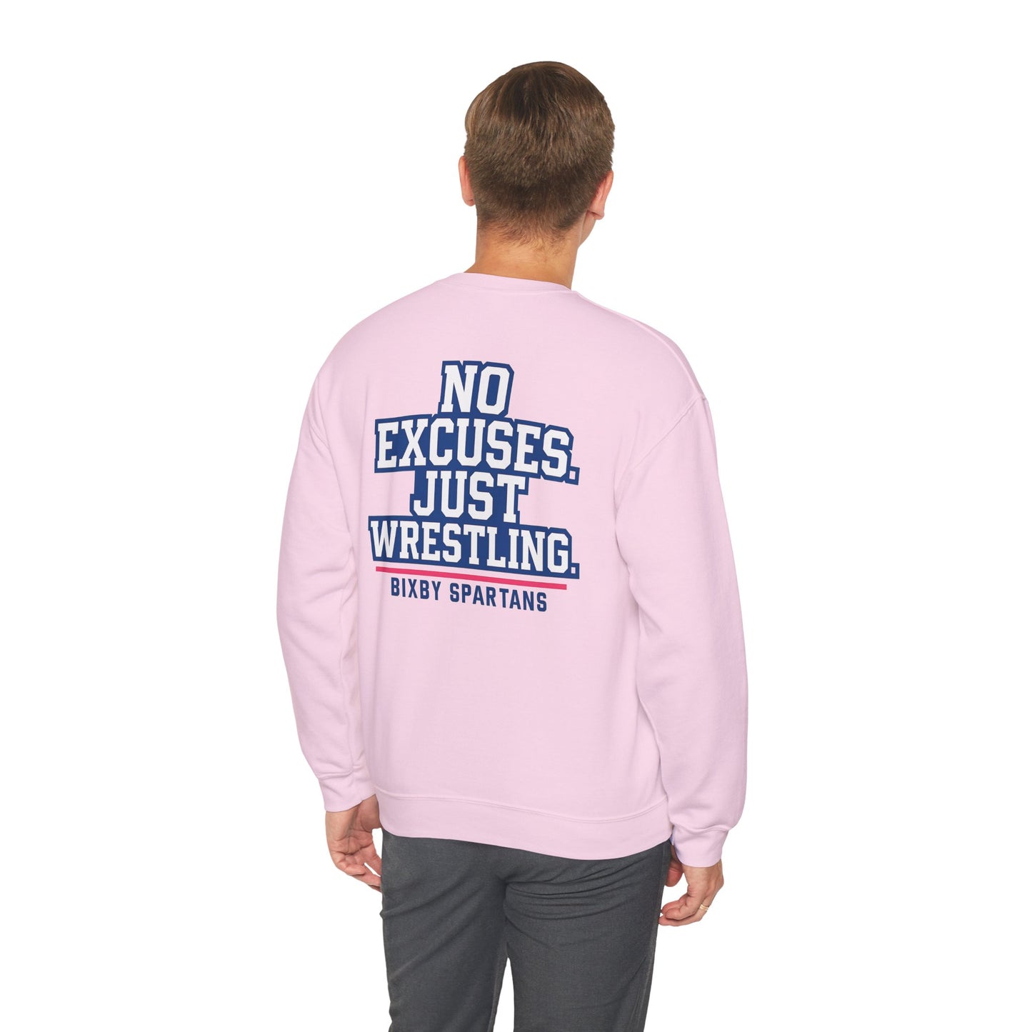 No Excuses Spartan Wrestling Gildan Sweatshirt