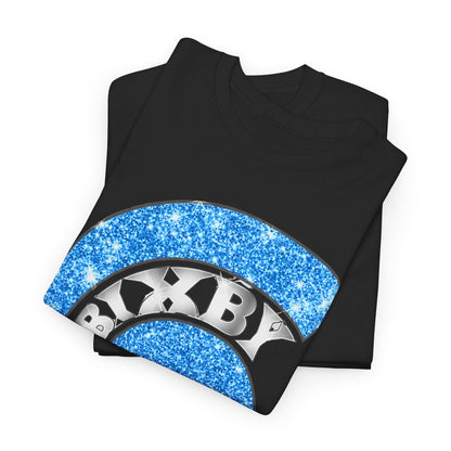 Bixby Spartan Blue Helmet Bling Gildan Tee