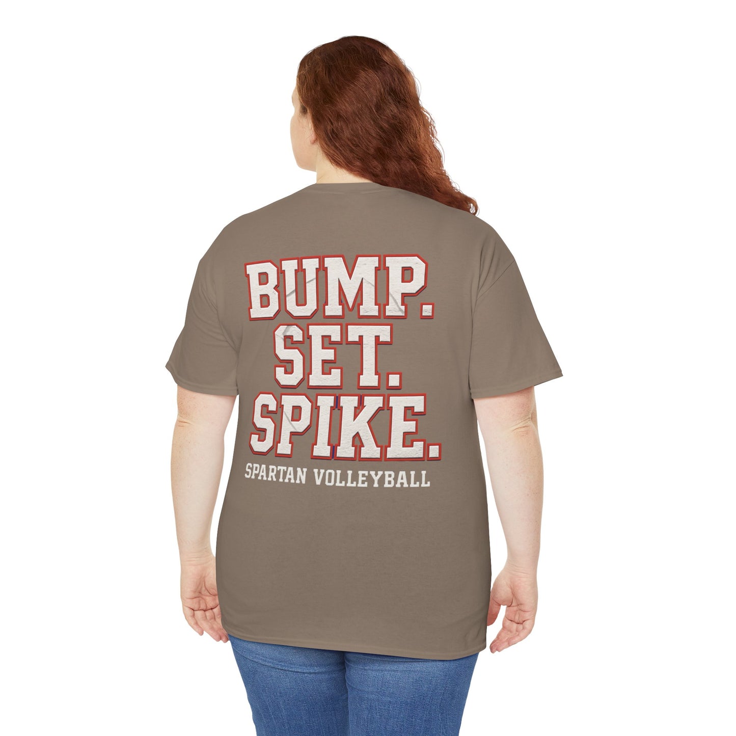 Bump. Set. Spike. Spartan Volleyball Gildan Tee