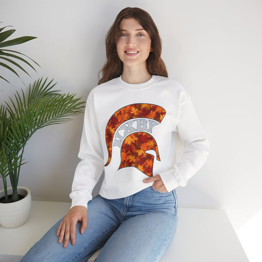 Bixby Spartan Fall Helmet Gildan Sweatshirt