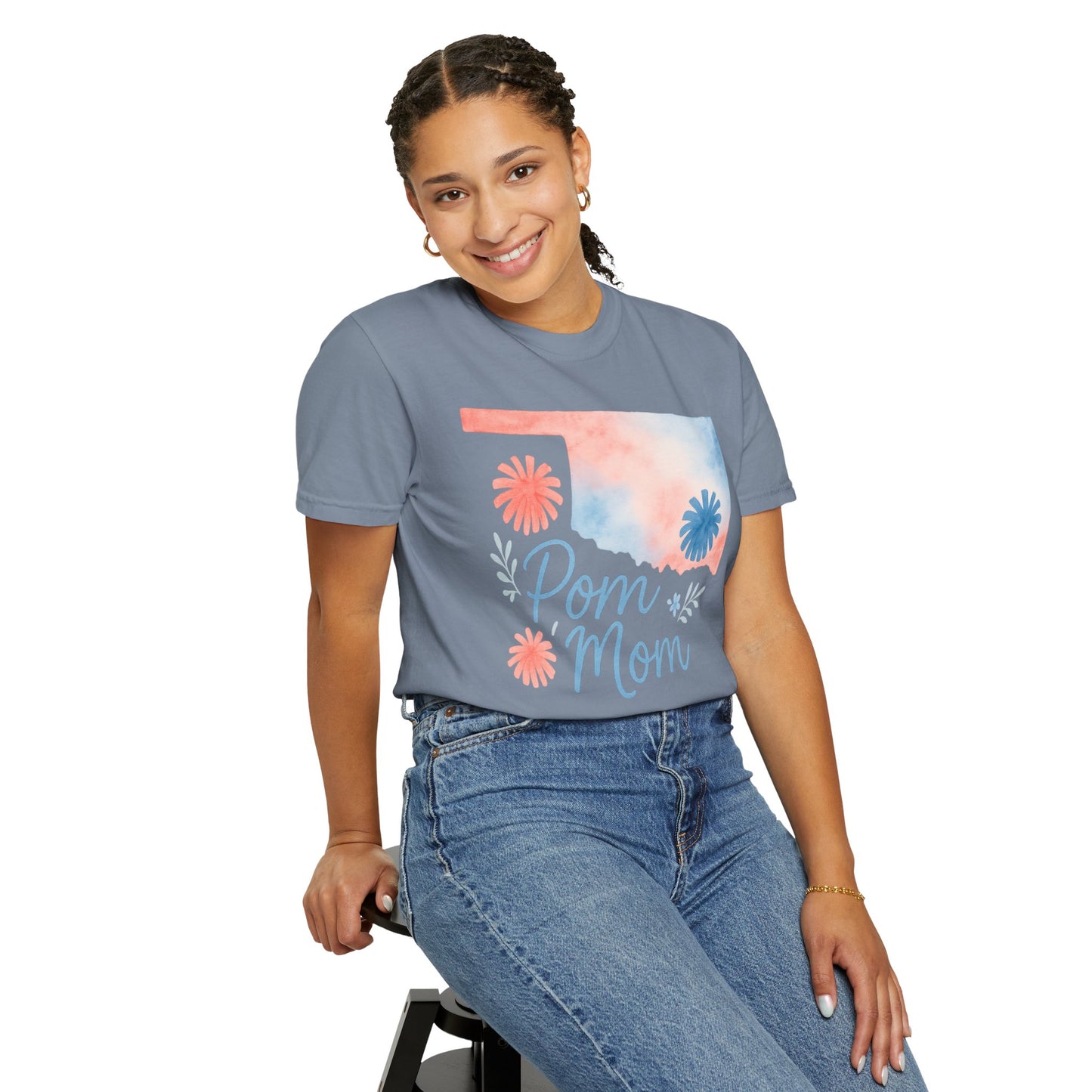 Pom Mom Bixby OK Watercolor Comfort Colors Tee