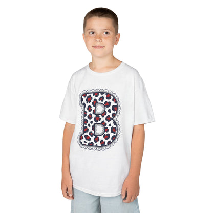 Leopard Print Letter B Gildan Shirt
