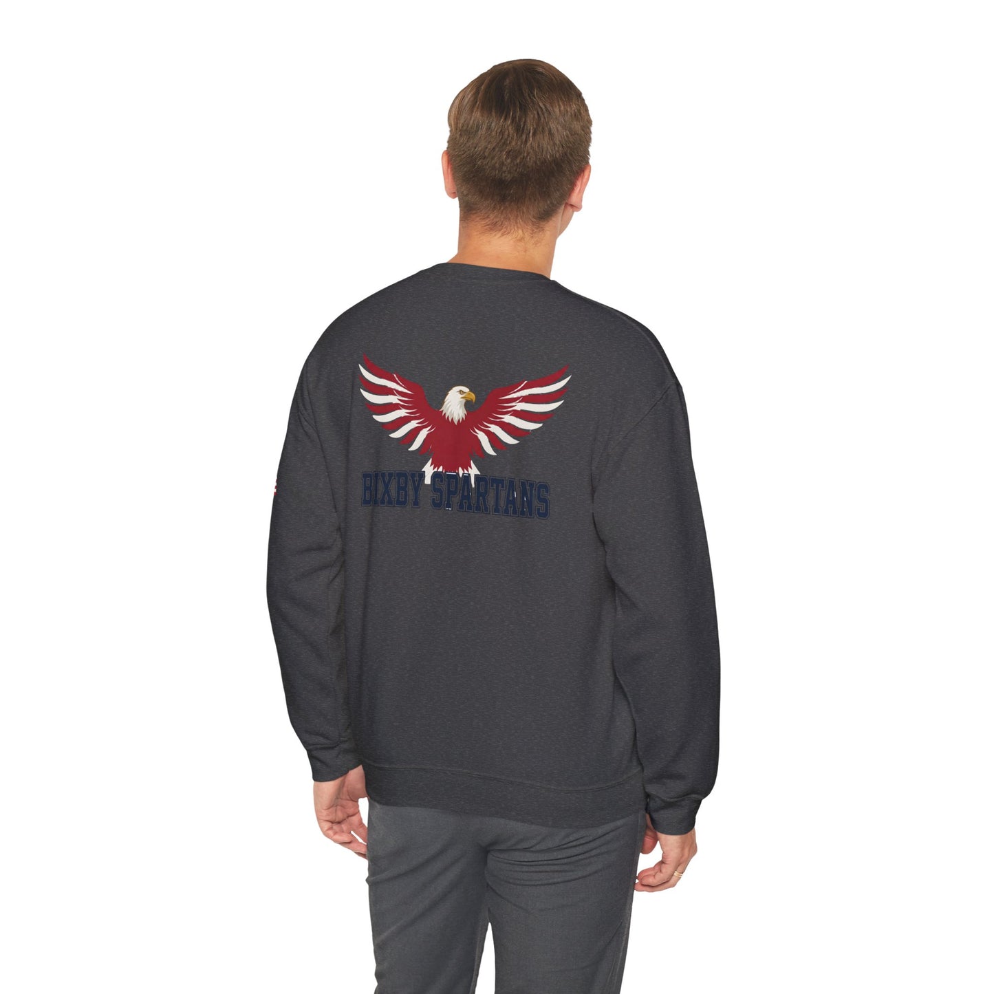 Bixby Spartan Patriotic Eagle with Spartan Logo and Sleeve Print