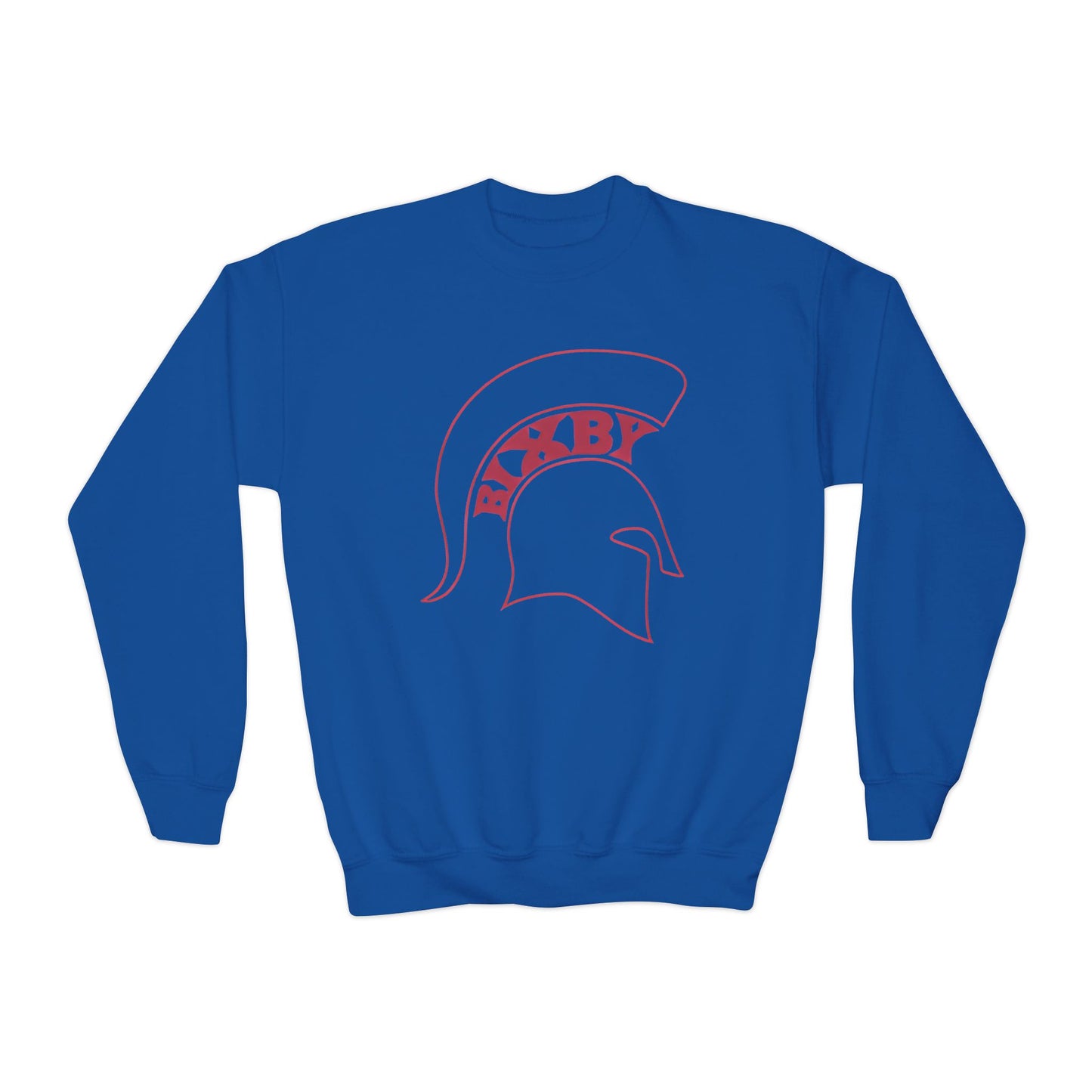 Youth Bixby Spartan Helmet Gildan Sweatshirt