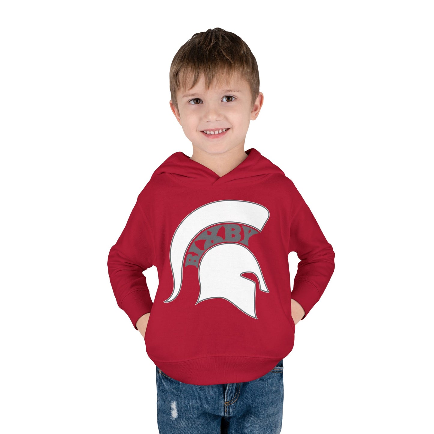 Bixby Spartans White Logo Toddler Rabbit Skins Hoodie